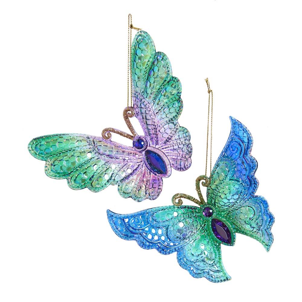 Iridescent Peacock Butterfly - Kurt S. Adler
