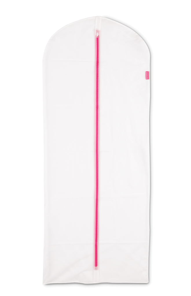 Kledinghoezen XL 60x150 cm, set van 2 Transparent / Pink
