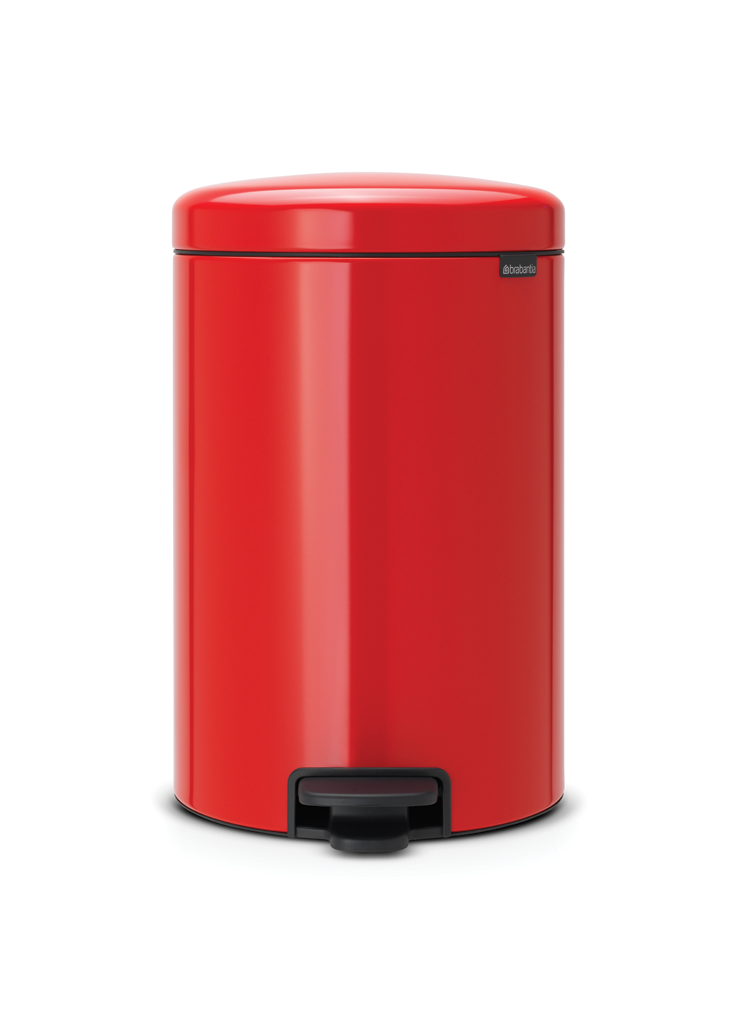 NewIcon pedaalemmer 20 liter met kunststof binnenemmer Passion Red