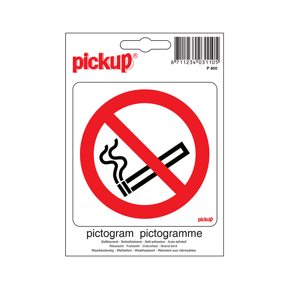 Pictogram 10x10cm Verboden te roken