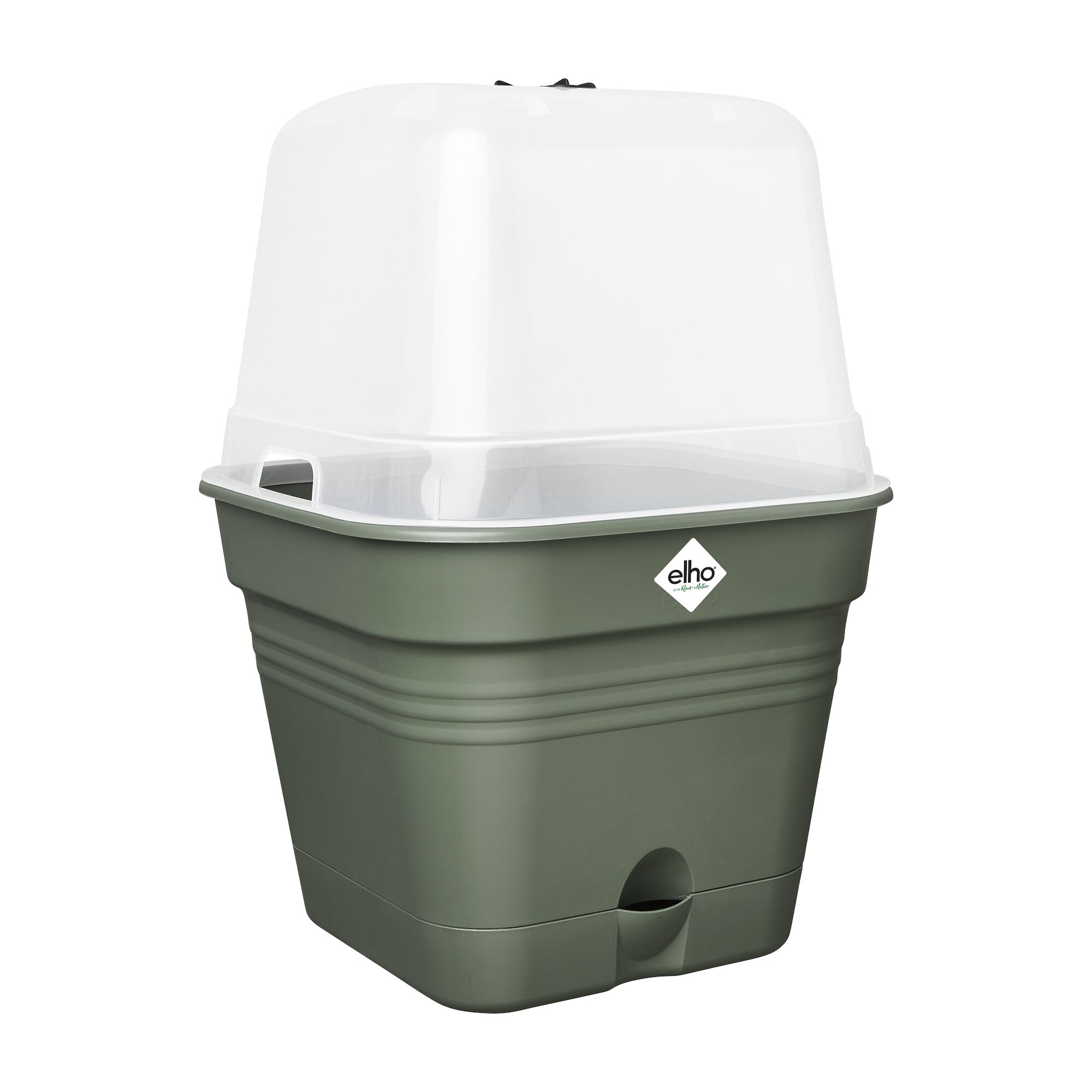 Green basics kweekpot vierk. allin1 20cm blad groen - elho