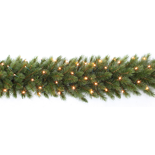 Triumph Tree Forest Frosted Guirlande met LED Verlichting - L270 cm - Groen