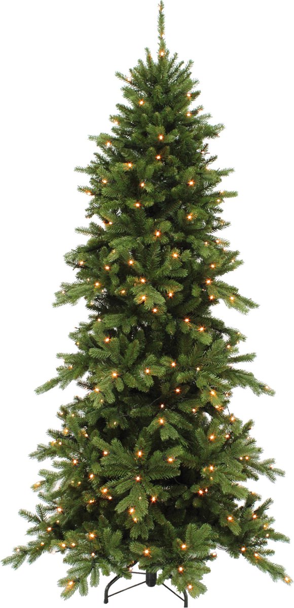 Triumph Tree kunstkerstboom led emerald pine maat in cm: 215 x 109 groen 216 lampjes - GROEN