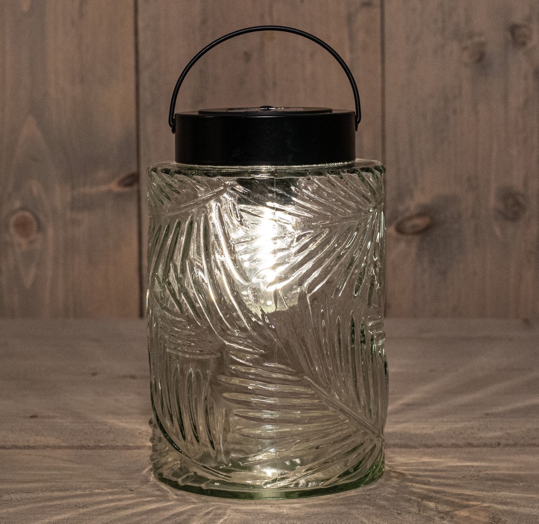 Solar Glazen Retro Lamp Helder - Anna's Collection