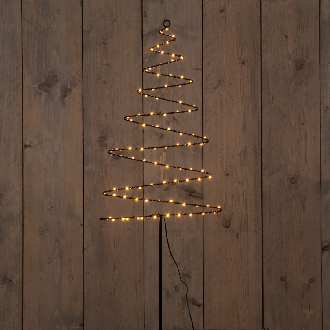 B.O.T. Outdoor Black Tree On Stick 33X103 cm88 Led Classic - Anna's Collection