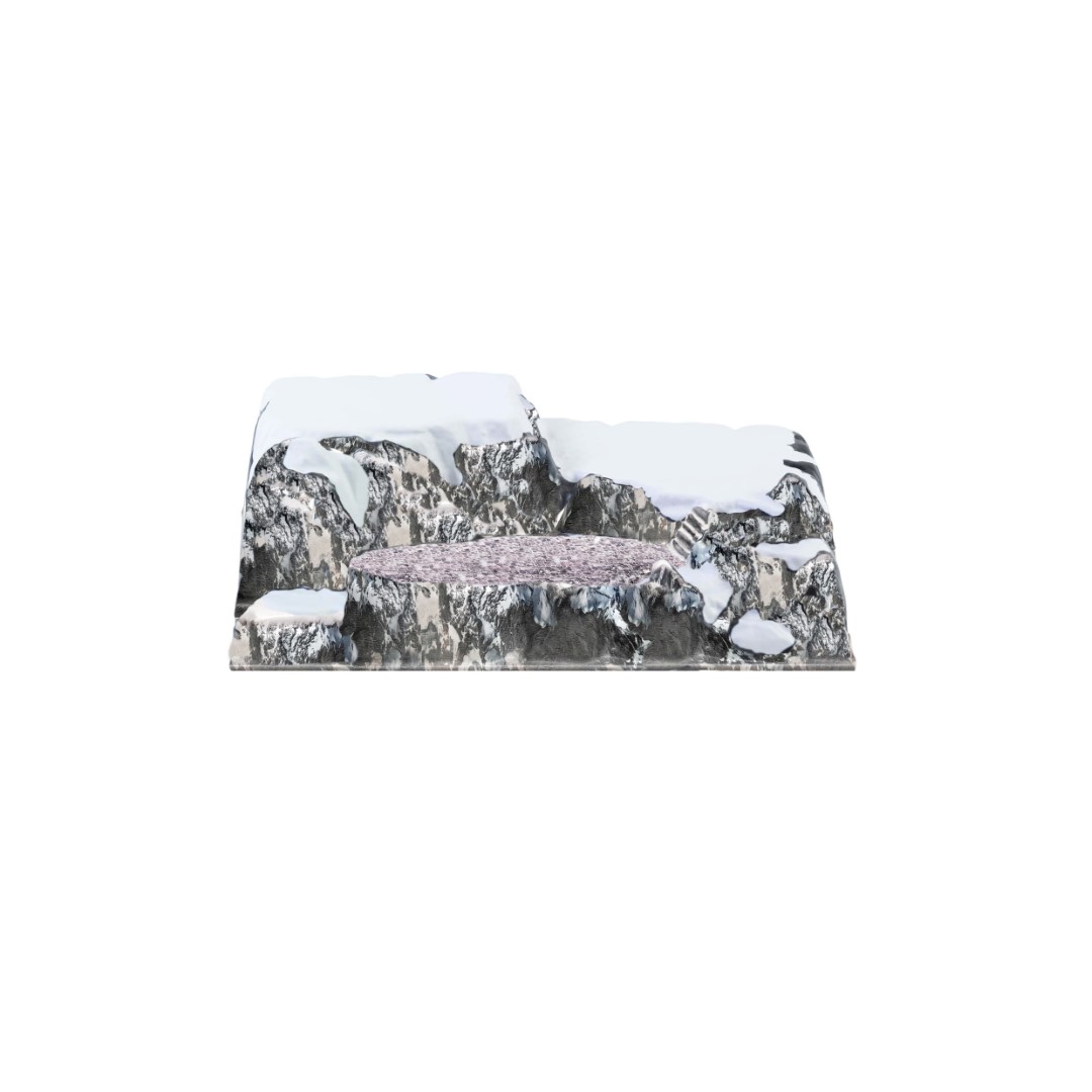 Basis kerstdorp full colour Trentino 50 x 38 cm