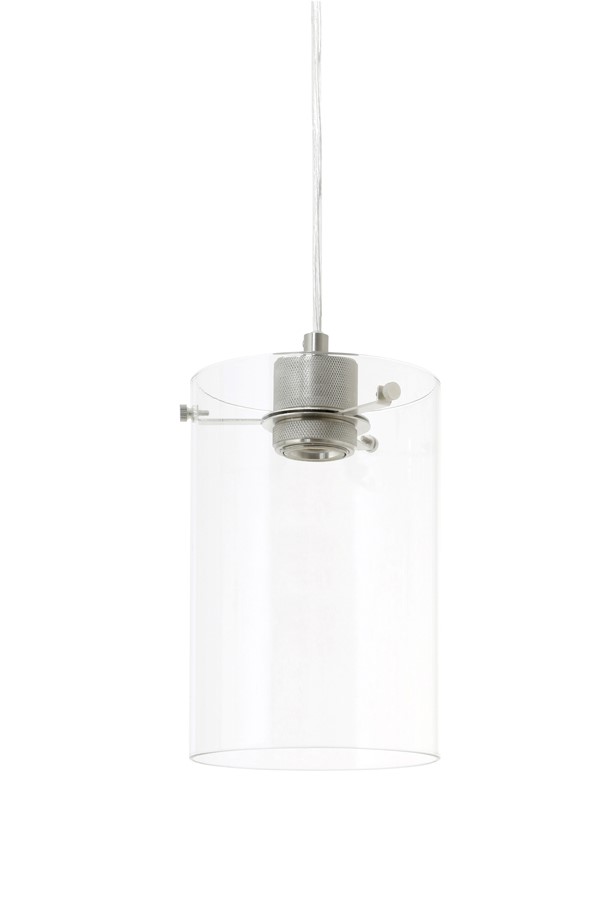 Light & Living VANCOUVER Hanglamp Ø15x22 cm nikkel satijnglas