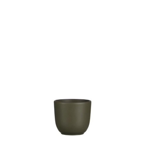 Tusca pot rond groen - h9xd10cm - Mica Decorations