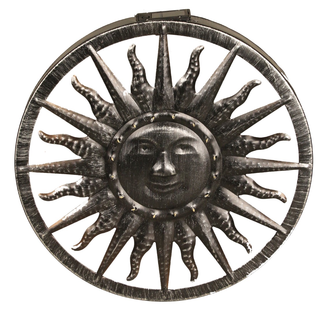 Solar 1x Sun wall ornament, metaal, 400 x 400 x 35 mm