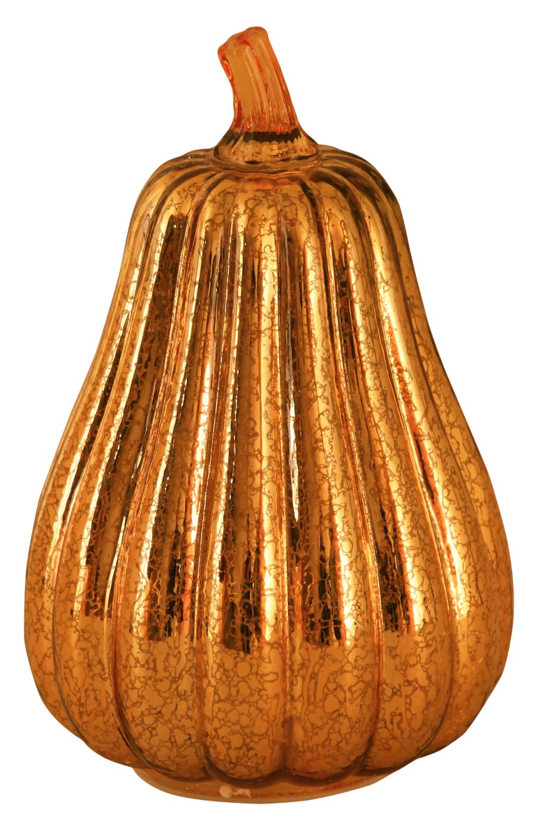 Luxform Batterij Glass Pumpkin Goud, Pear