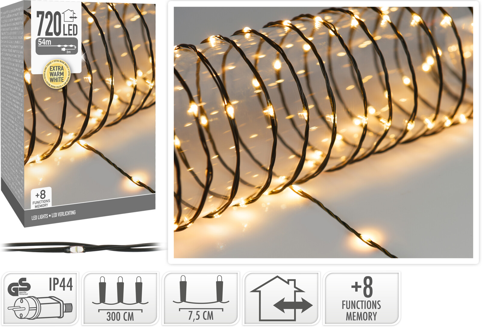 Led Lights 720Led Extra Ww - Nampook