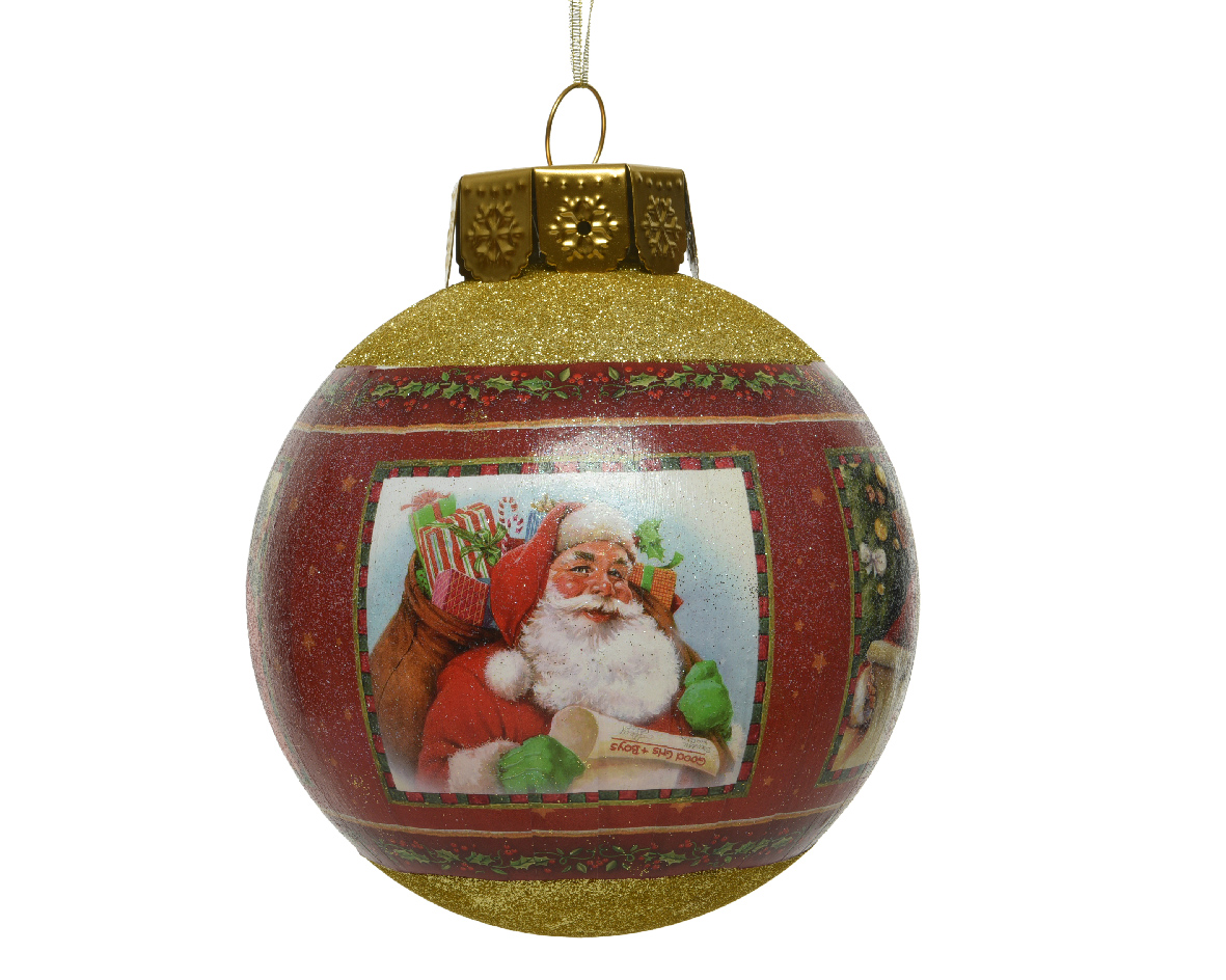 Kerstbal plc deco maxi d20 cm rood Kerstbal plc deco maxi d20 cm rood
