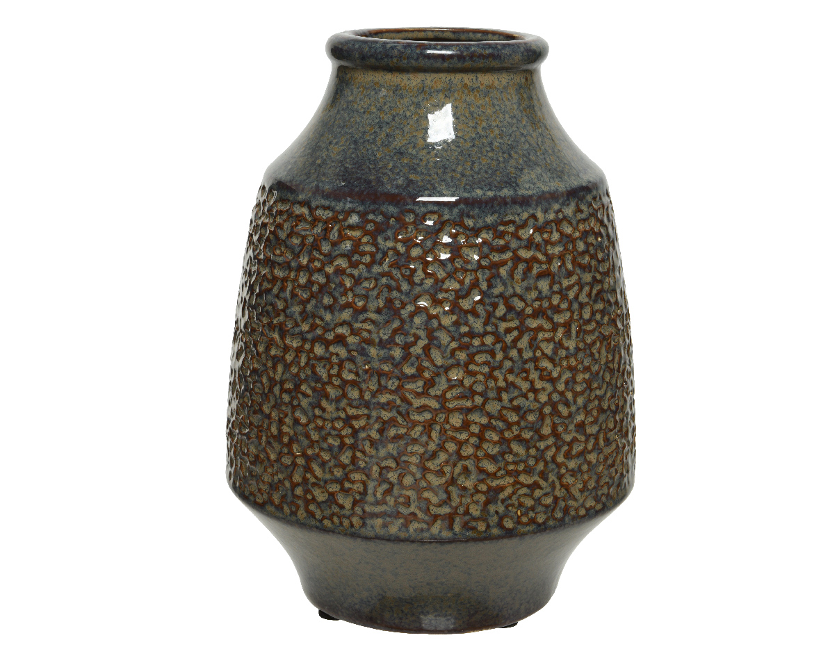 Woonexpress - Vaas Lefke Paars - Keramiek Paars - 26x19x19cm (hxbxd)