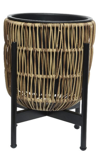 Pot polyrattan dia. 21 x 28 cm