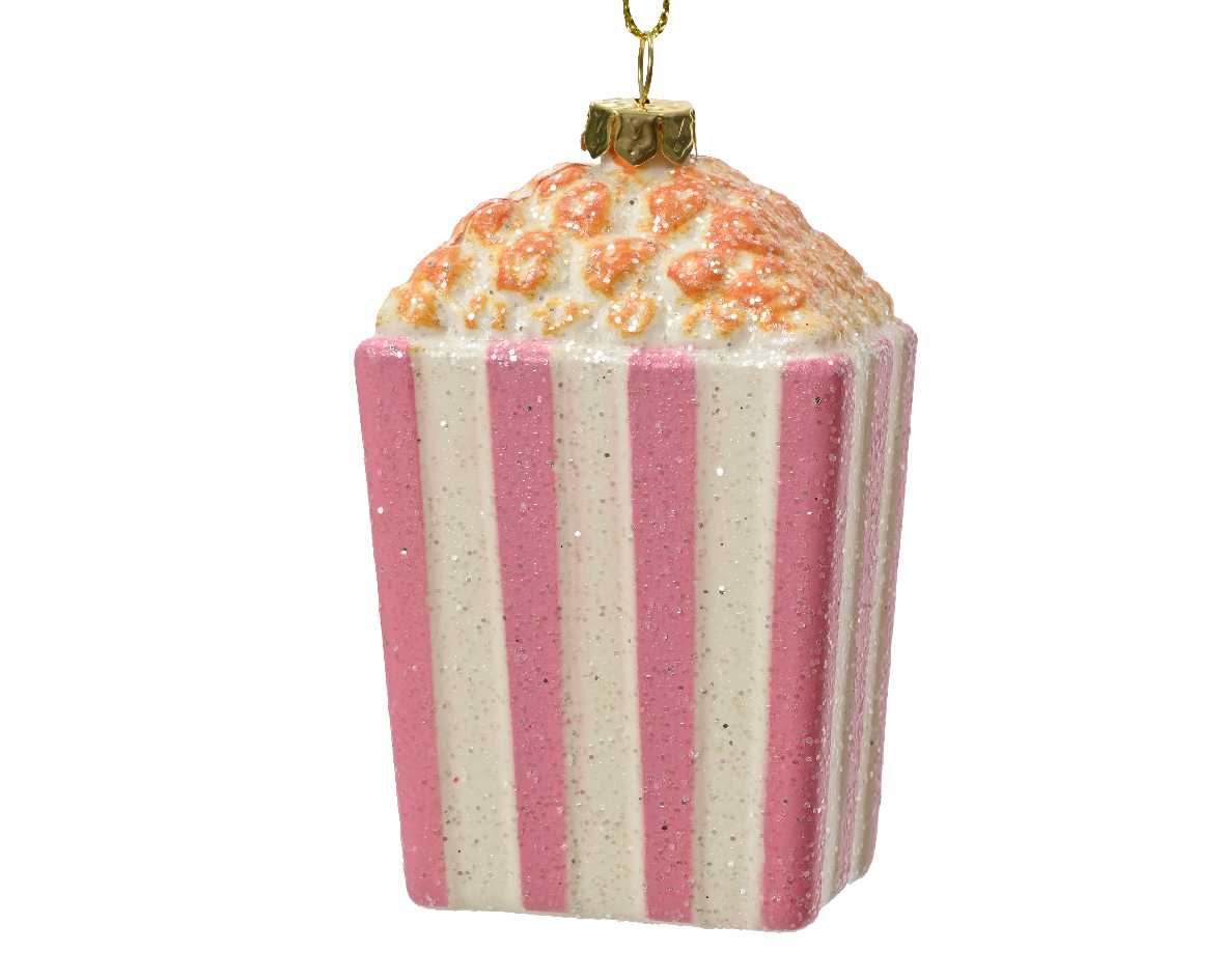 Popcorn plastic l5.9b4.4h8.9 cm mlt kerst - Decoris