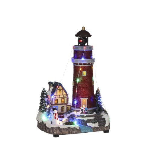 Luville - Lighthouse battery operated - Kersthuisjes & Kerstdorpen