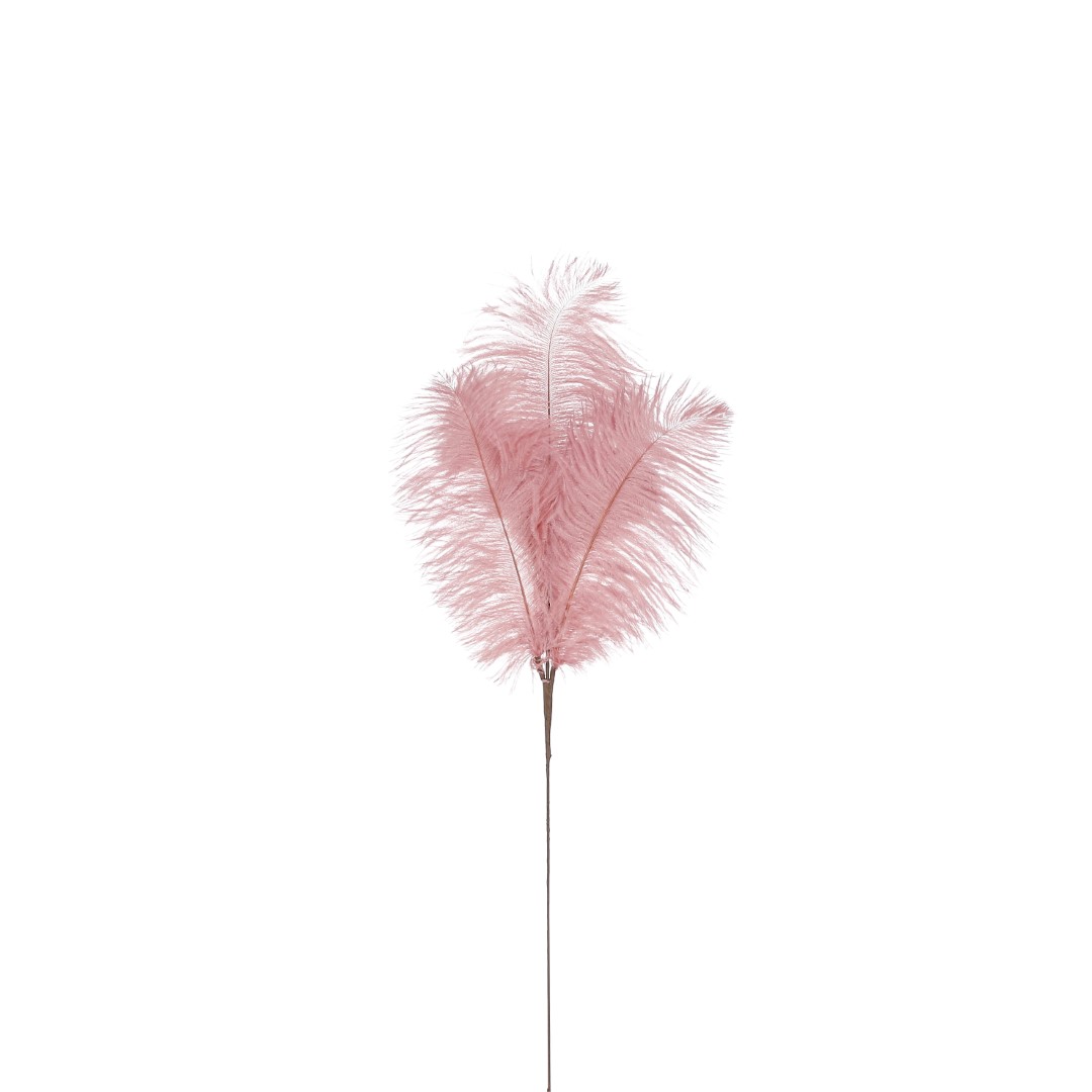 Pick feather l. roze l61xw20cm kerst - House of Seasons
