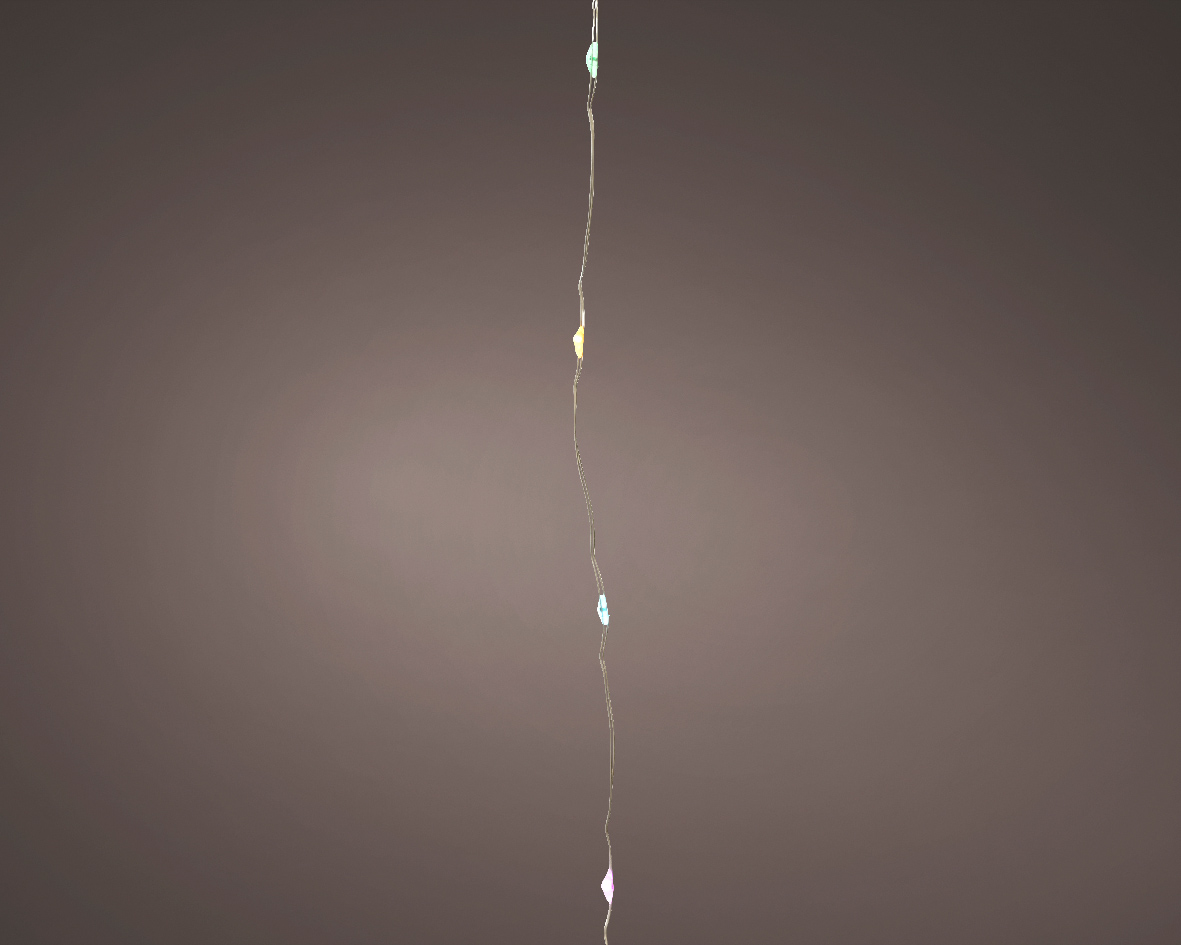 MicroLED string BO l195 cm zilver/zmlt kerst - Lumineo