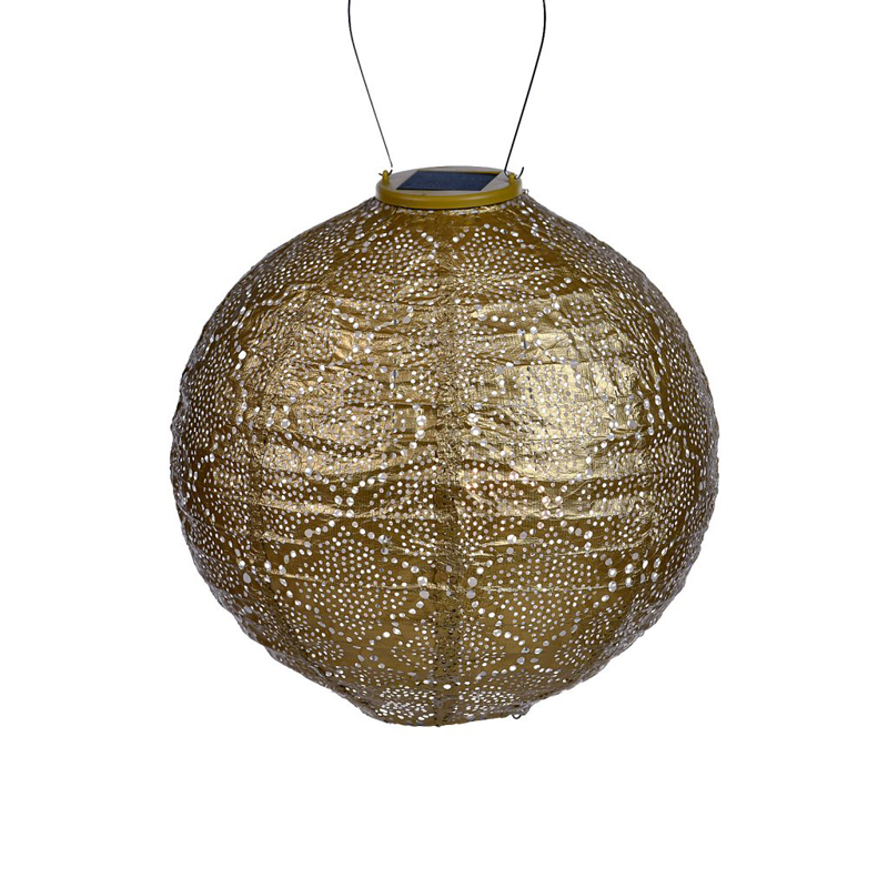 Round dia. 30 cm Bazaar goud lampion - Lumiz