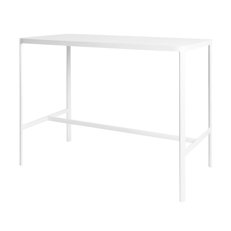 Grace bar table 140x70x110 cm alu white