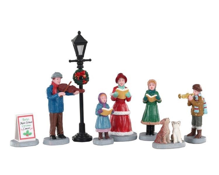 Baily's music school carolers, set of 8 - LEMAX